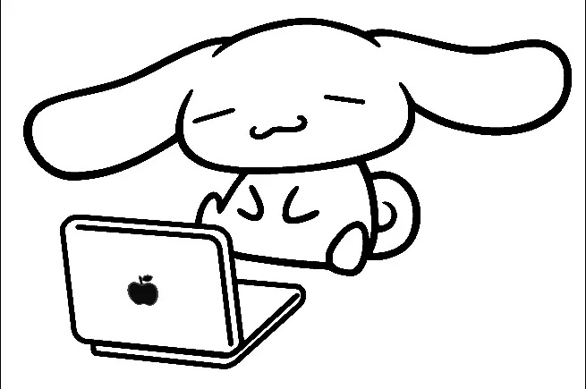Çocuklar İçin Cinnamoroll Boyama Sayfaları 