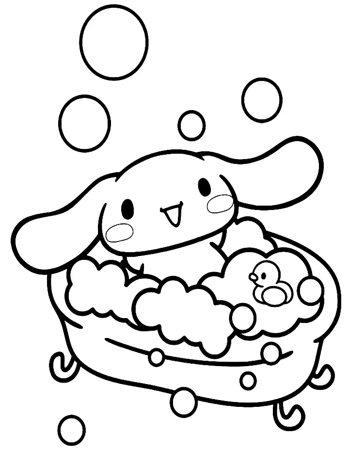 Çocuklar İçin Cinnamoroll Boyama Sayfaları 