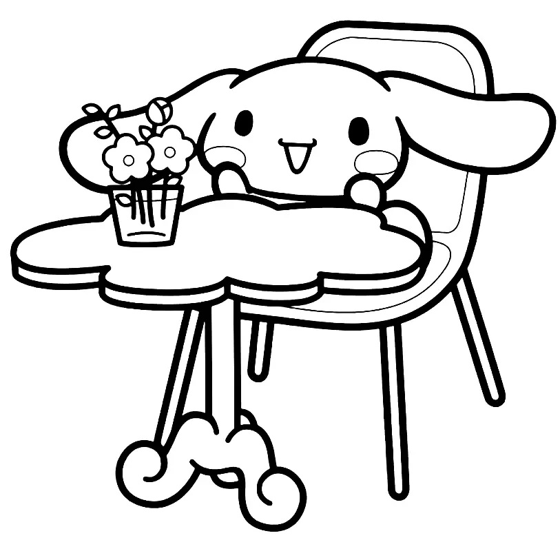 Çocuklar İçin Cinnamoroll Boyama Sayfaları 