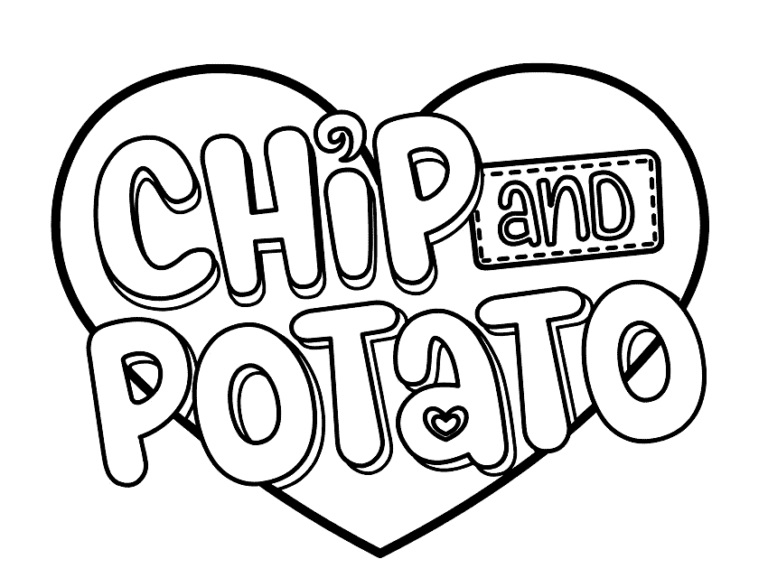 Çocuklar İçin Cips ve Patates Boyama Sayfaları 
