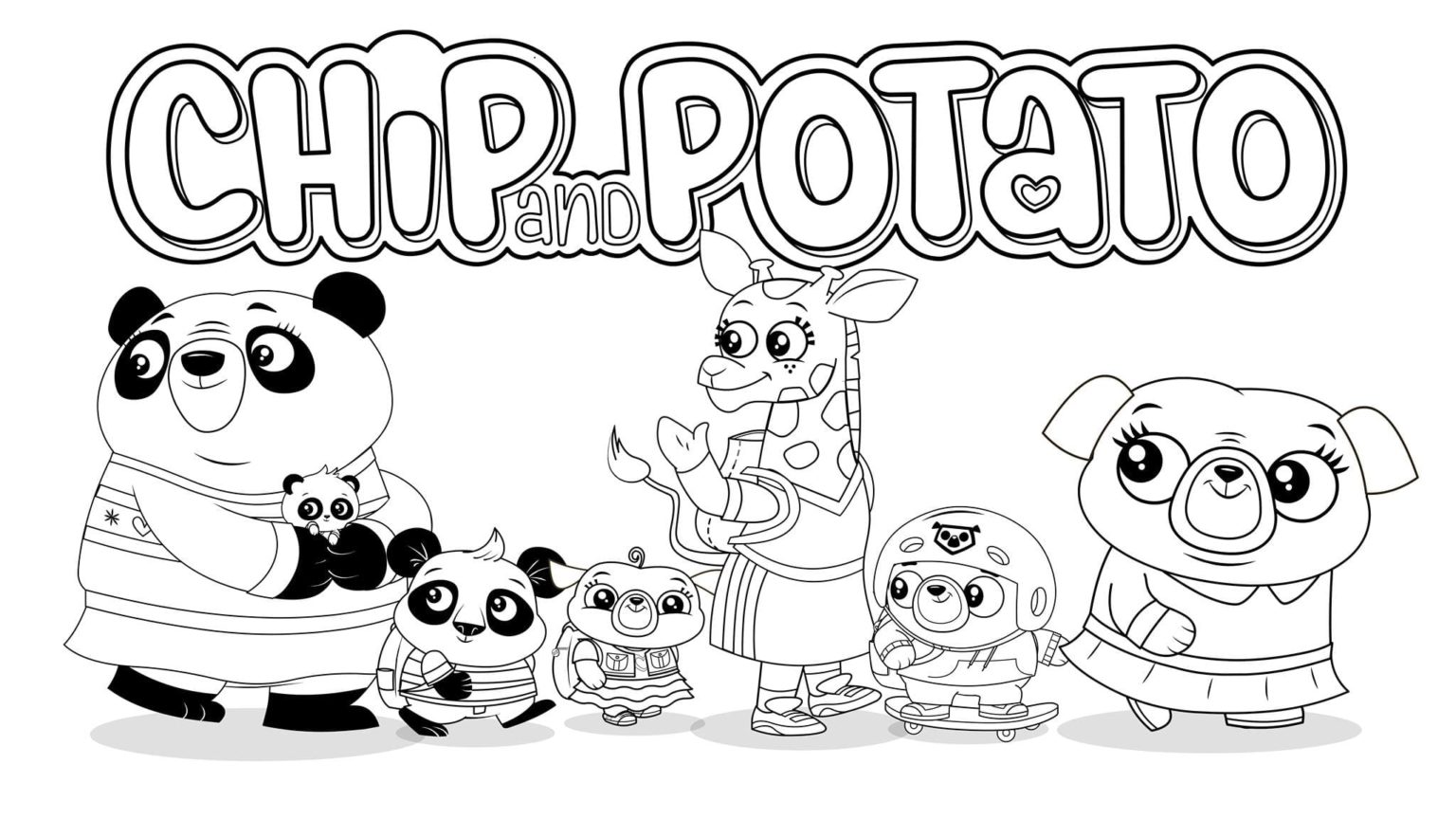 Çocuklar İçin Cips ve Patates Boyama Sayfaları 