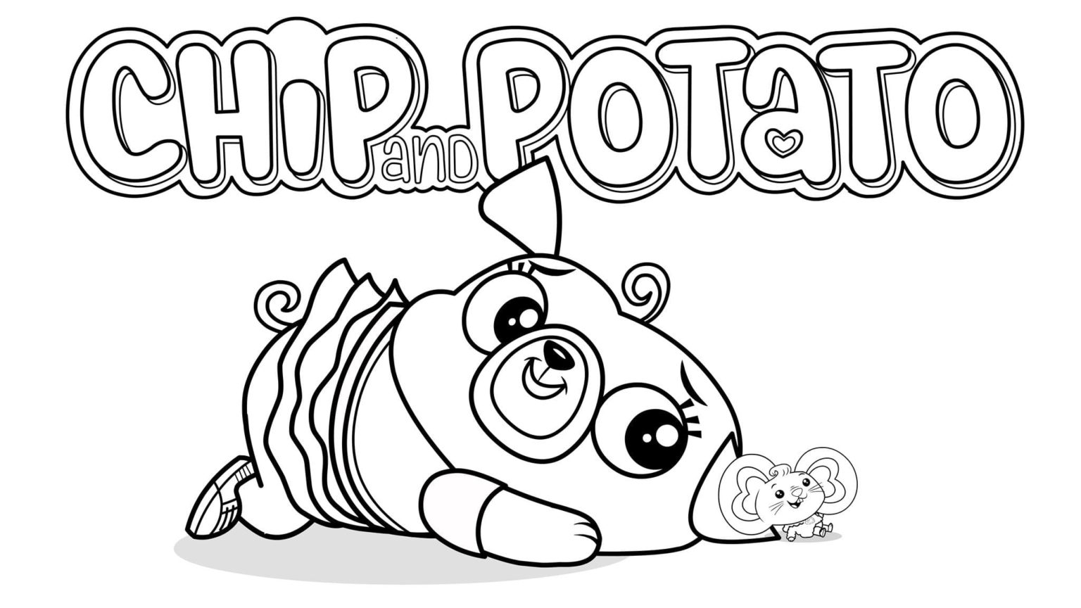 Çocuklar İçin Cips ve Patates Boyama Sayfaları 