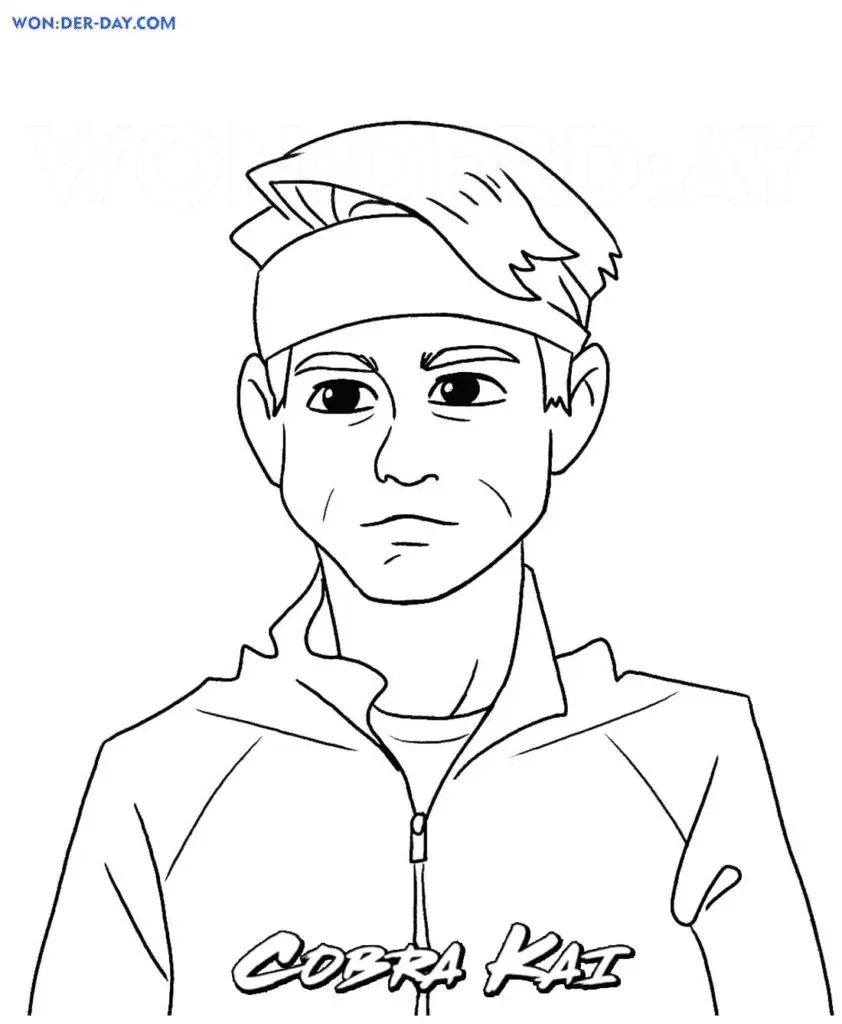 Çocuklar İçin Cobra Kai Boyama Sayfaları 