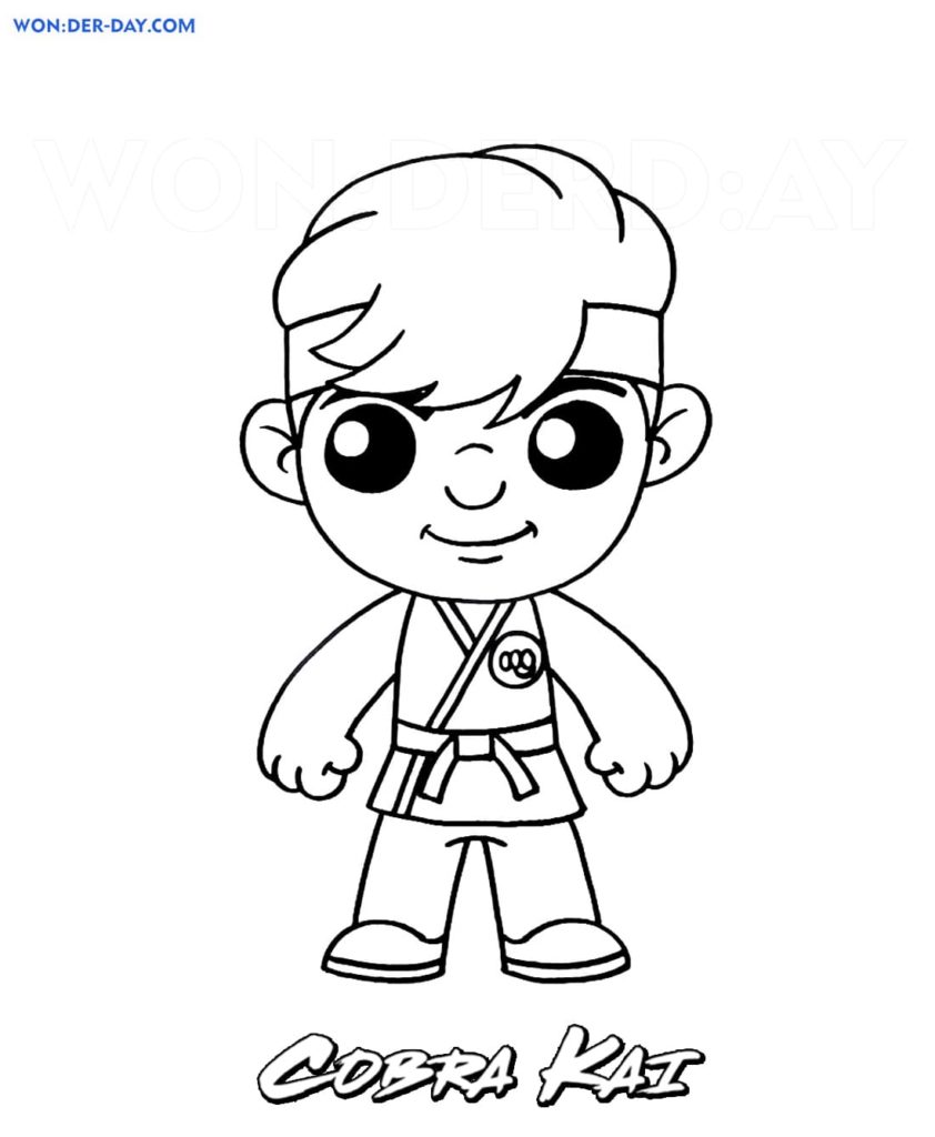Çocuklar İçin Cobra Kai Boyama Sayfaları 