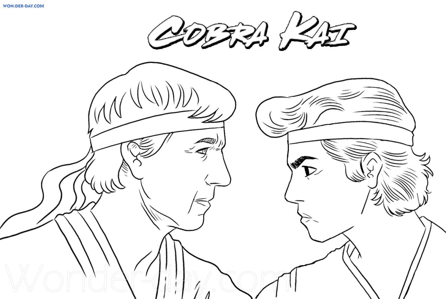 Çocuklar İçin Cobra Kai Boyama Sayfaları 