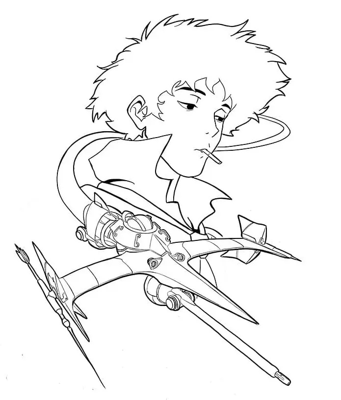 Çocuklar İçin cowboy-bebop Boyama Sayfaları 
