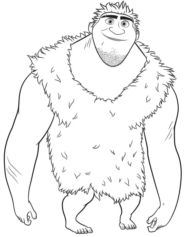 Çocuklar İçin croods Boyama Sayfaları 