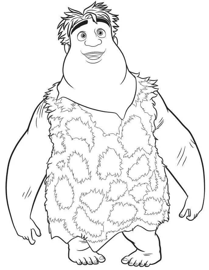 Çocuklar İçin croods Boyama Sayfaları 