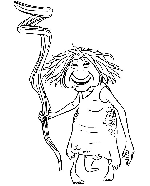 Çocuklar İçin croods Boyama Sayfaları 