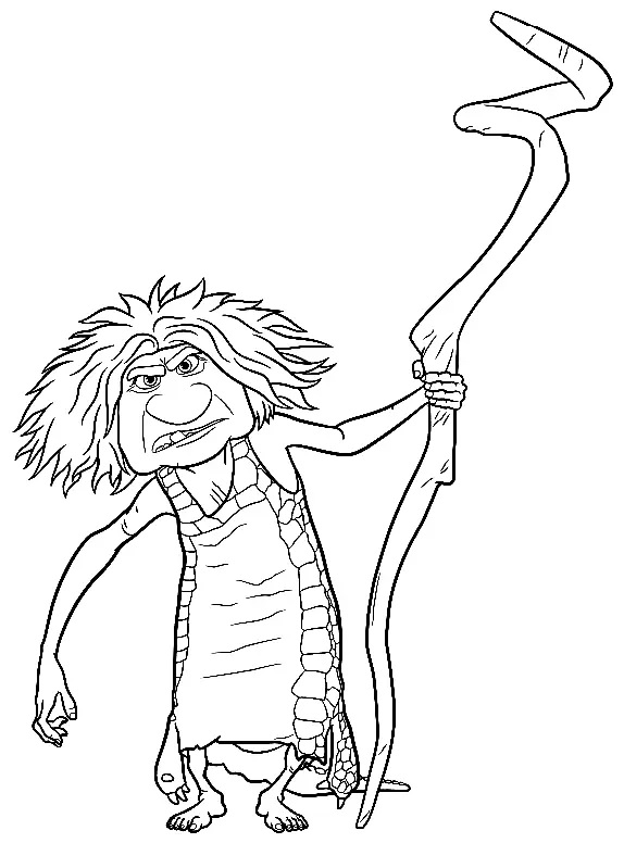 Çocuklar İçin croods Boyama Sayfaları 