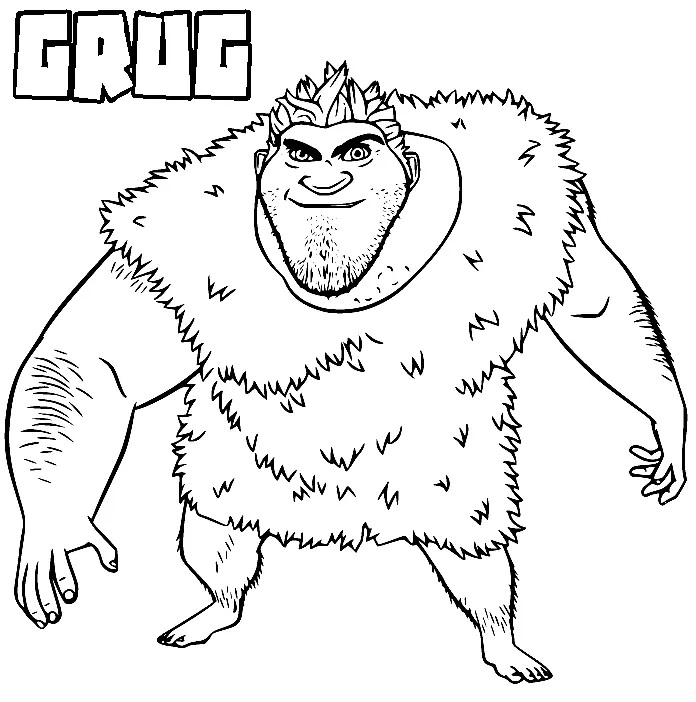 Çocuklar İçin croods Boyama Sayfaları 