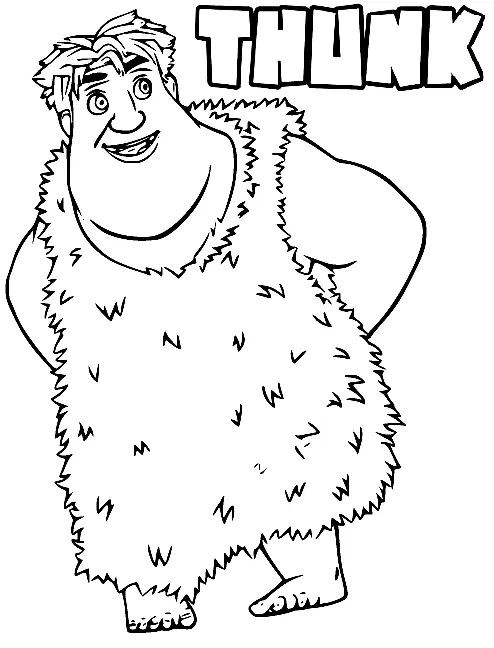 Çocuklar İçin croods Boyama Sayfaları 