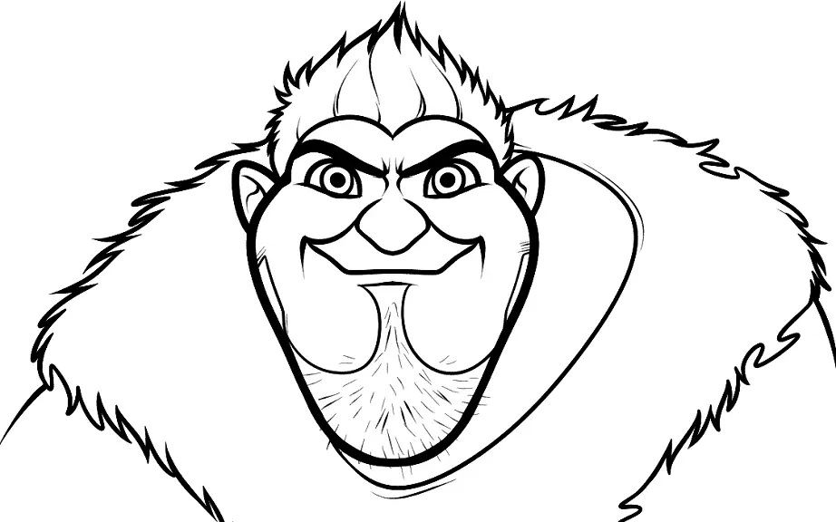 Çocuklar İçin croods Boyama Sayfaları 