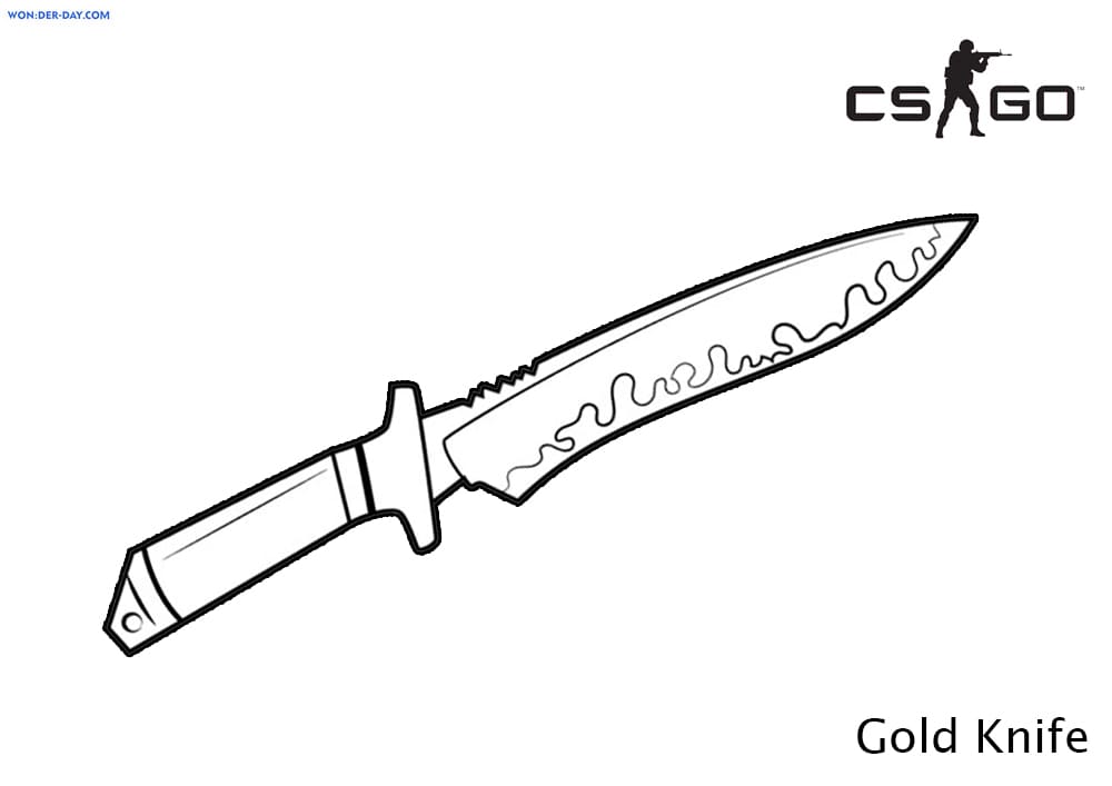Çocuklar İçin CS GO Boyama Sayfaları 