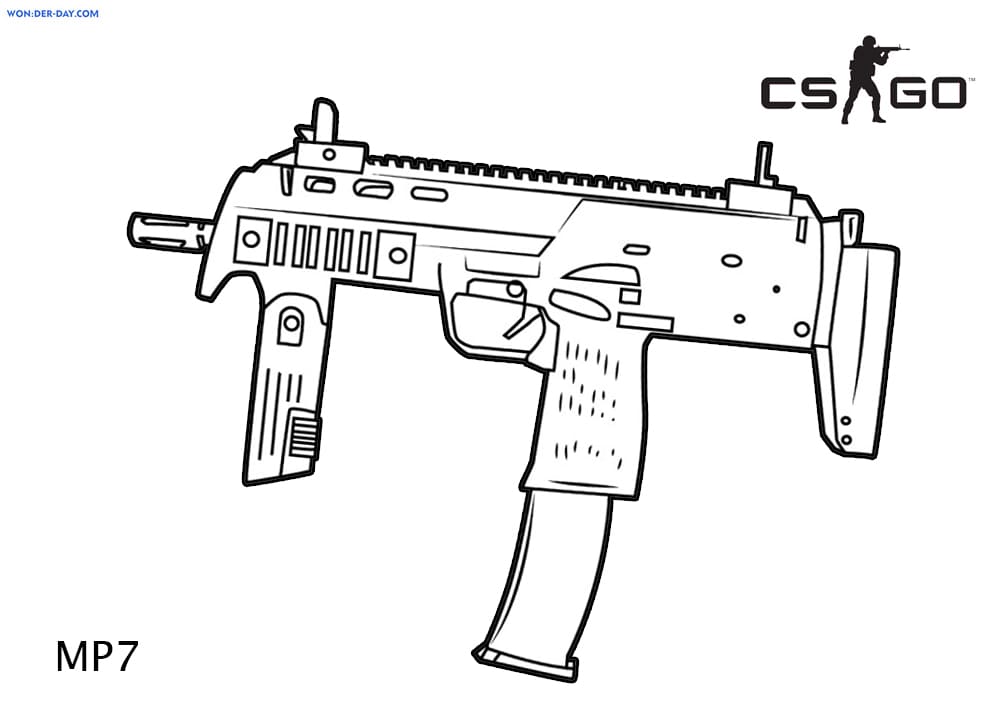 Çocuklar İçin CS GO Boyama Sayfaları 