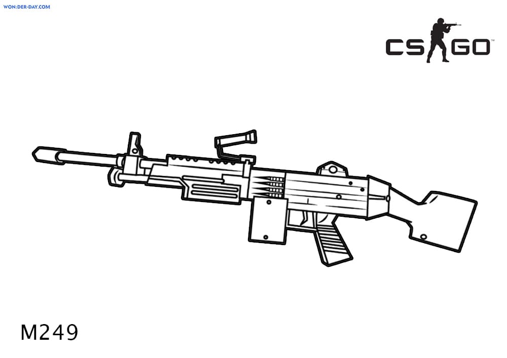 Çocuklar İçin CS GO Boyama Sayfaları 