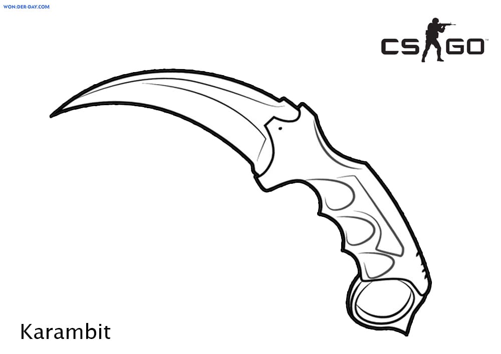 Çocuklar İçin CS GO Boyama Sayfaları 