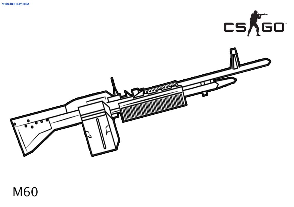 Çocuklar İçin CS GO Boyama Sayfaları 