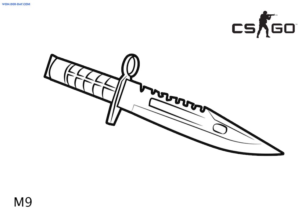 Çocuklar İçin CS GO Boyama Sayfaları 