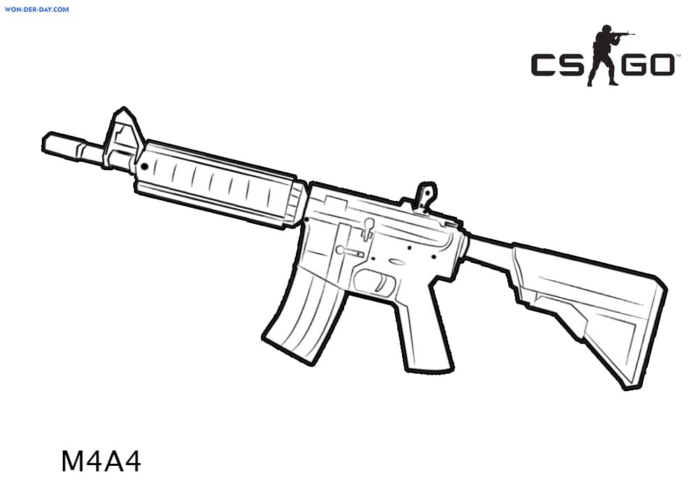 Çocuklar İçin CS GO Boyama Sayfaları 