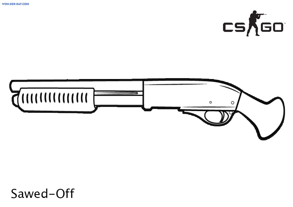 Çocuklar İçin CS GO Boyama Sayfaları 