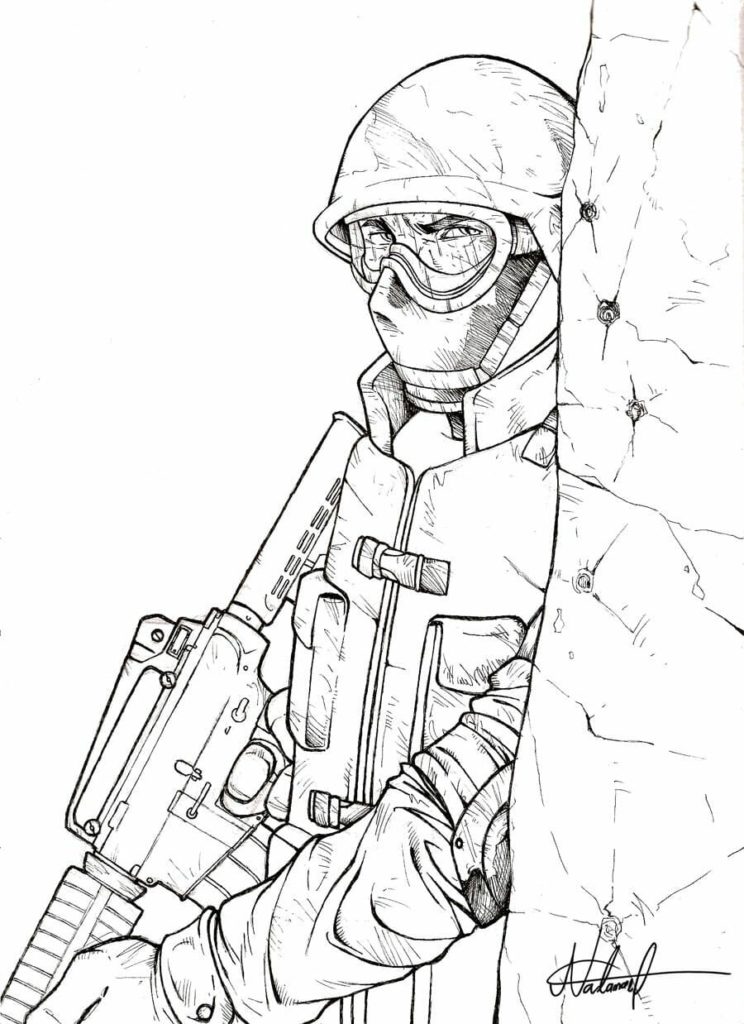 Çocuklar İçin CS GO Boyama Sayfaları 