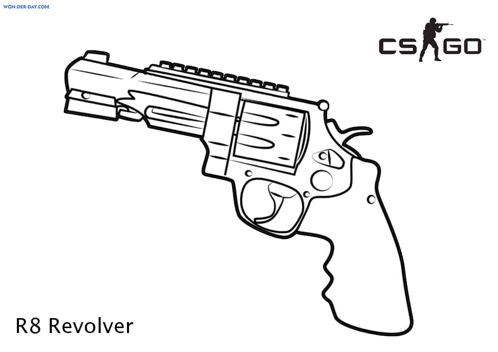 Çocuklar İçin CS GO Boyama Sayfaları 