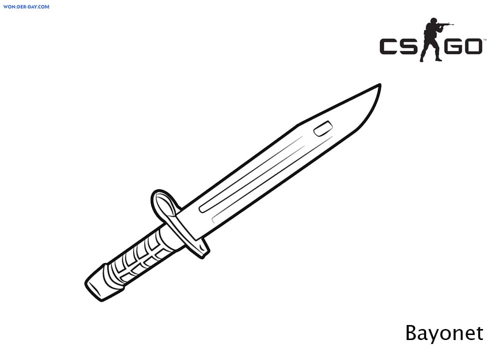 Çocuklar İçin CS GO Boyama Sayfaları 