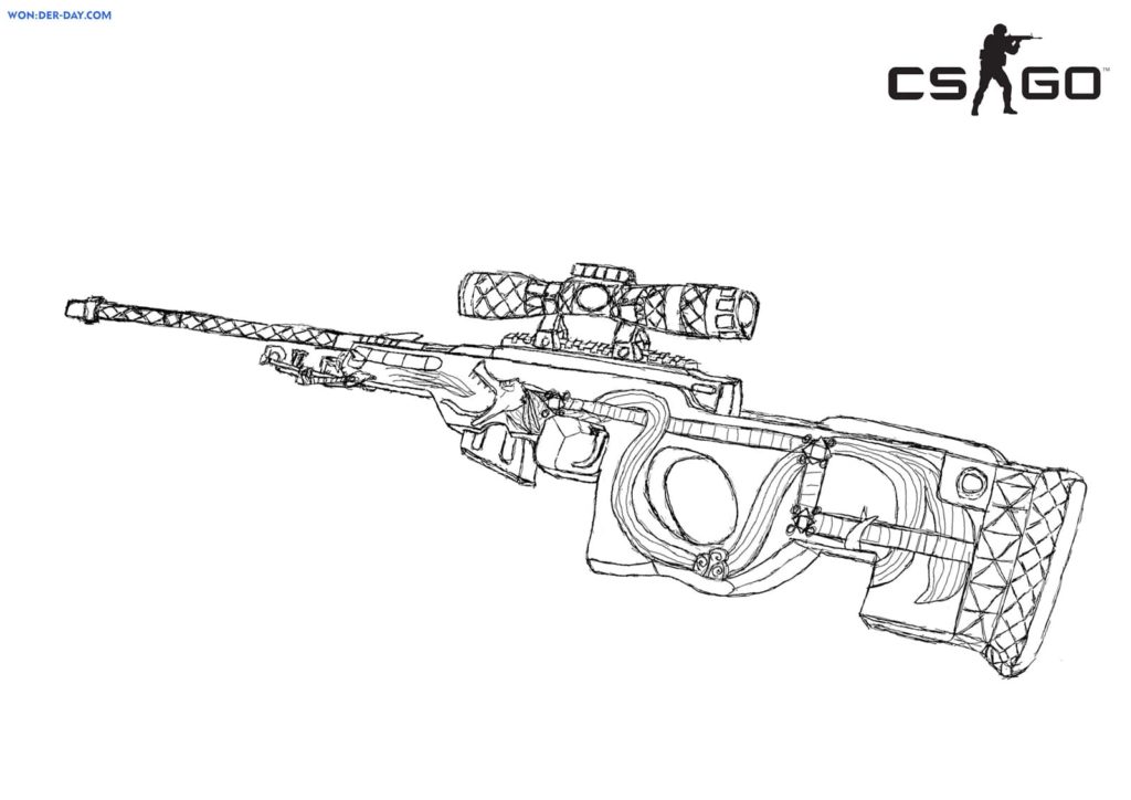 Çocuklar İçin CS GO Boyama Sayfaları 