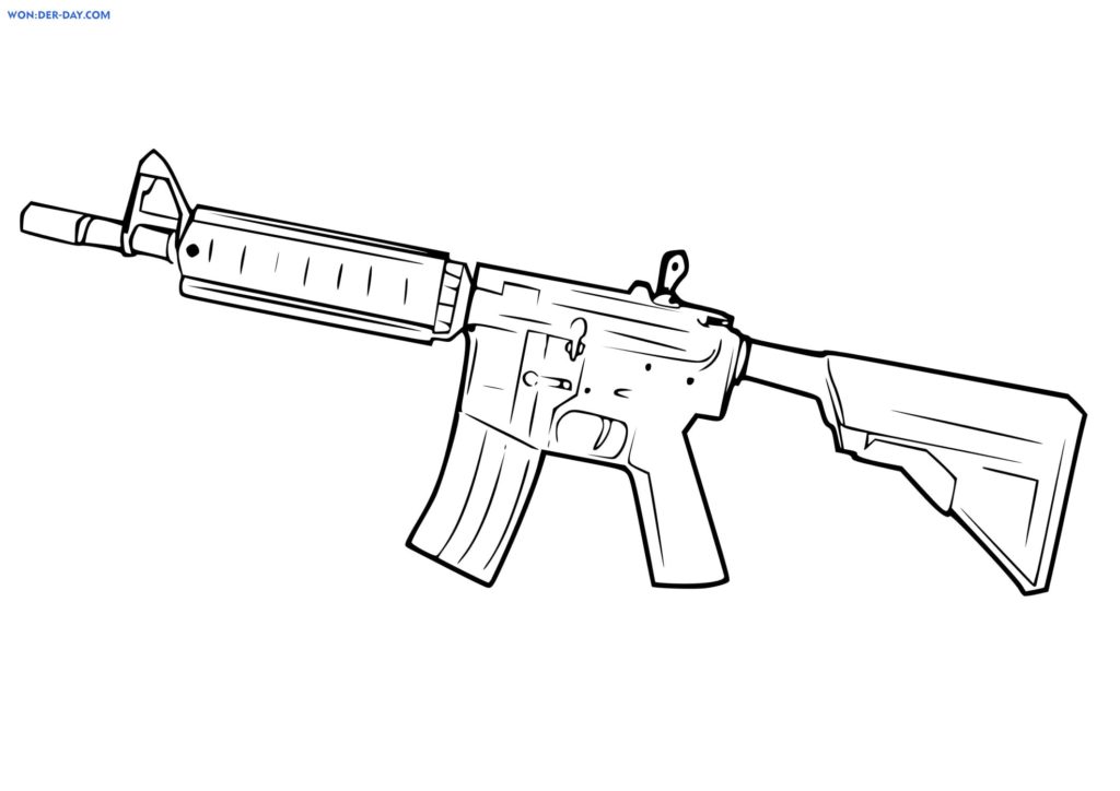 Çocuklar İçin CS GO Boyama Sayfaları 