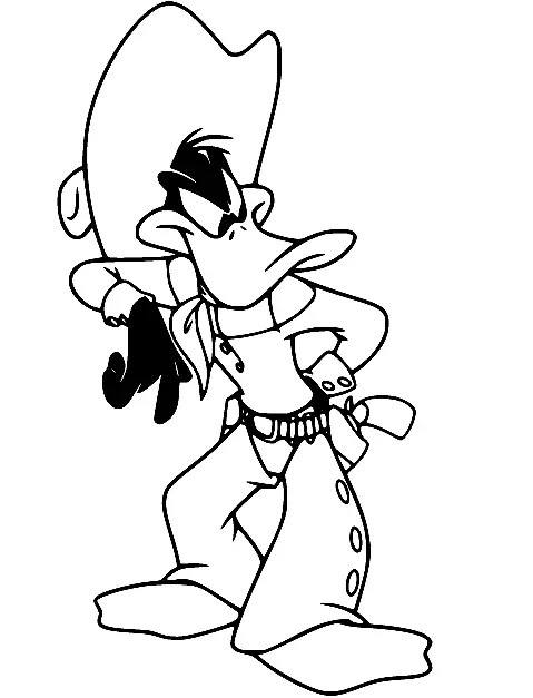 Çocuklar İçin Daffy Duck Boyama Sayfaları 