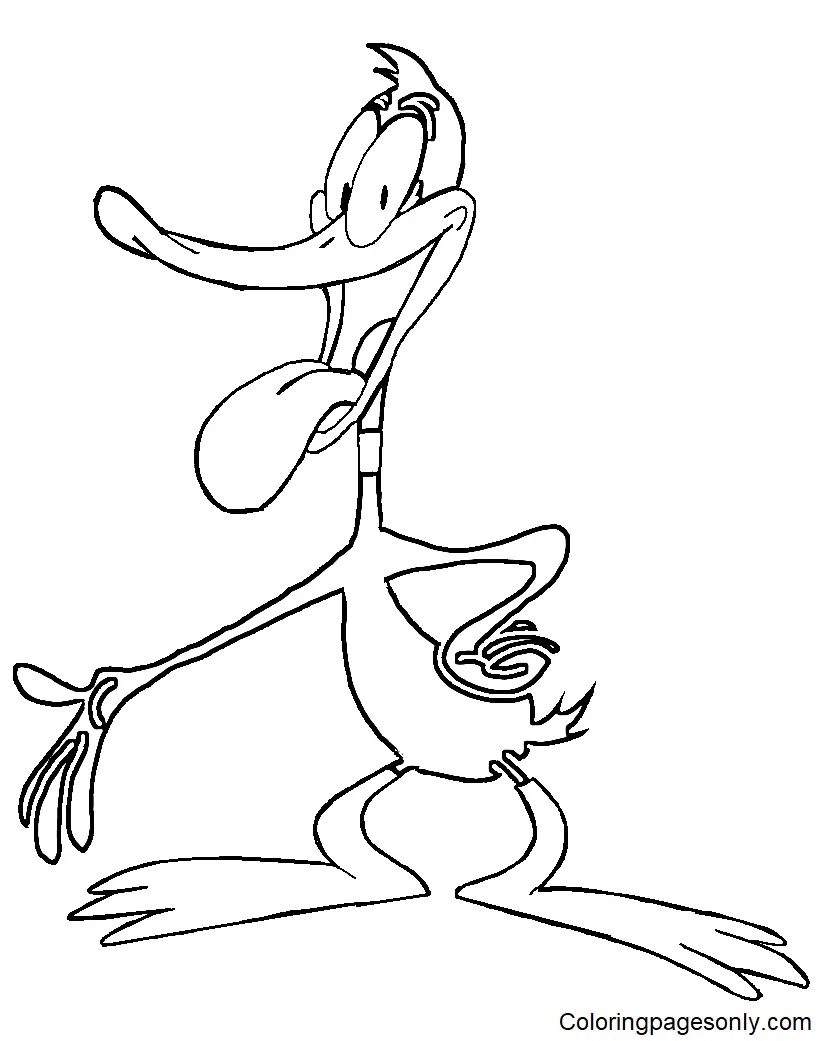 Çocuklar İçin Daffy Duck Boyama Sayfaları 