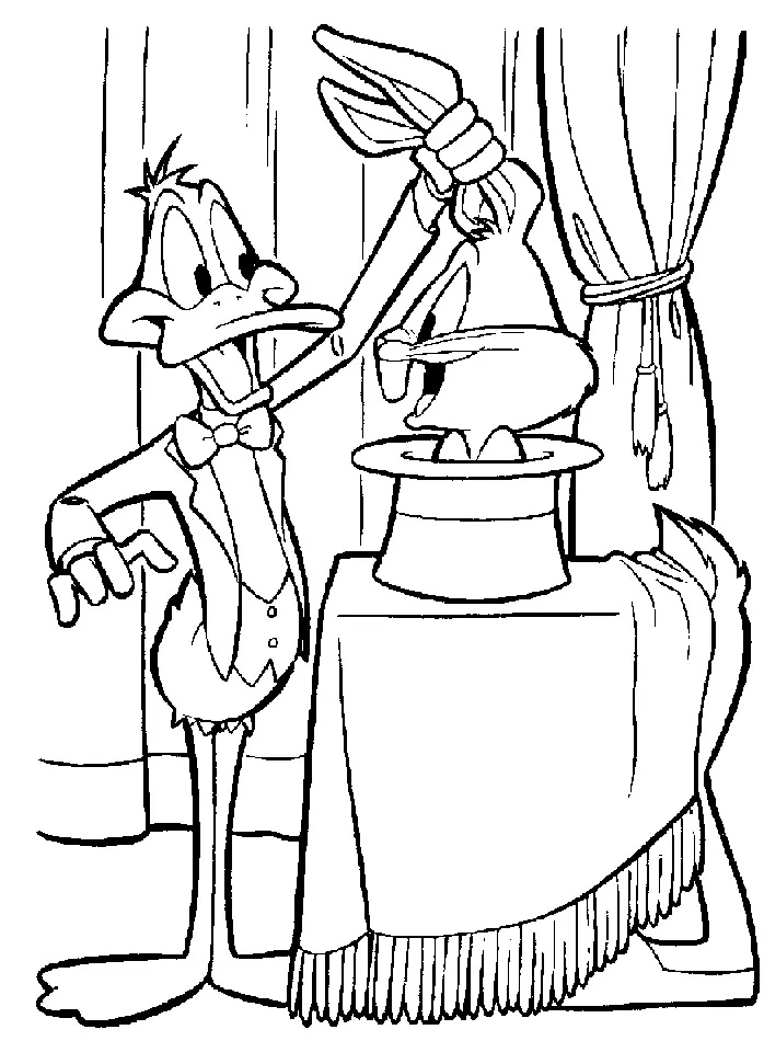 Çocuklar İçin Daffy Duck Boyama Sayfaları 