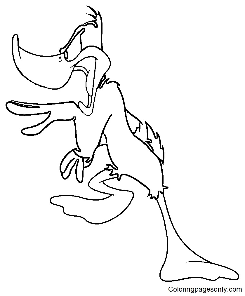 Çocuklar İçin Daffy Duck Boyama Sayfaları 