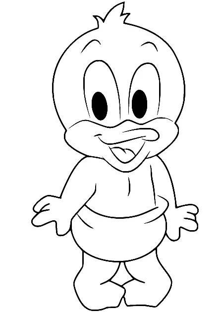 Çocuklar İçin Daffy Duck Boyama Sayfaları 