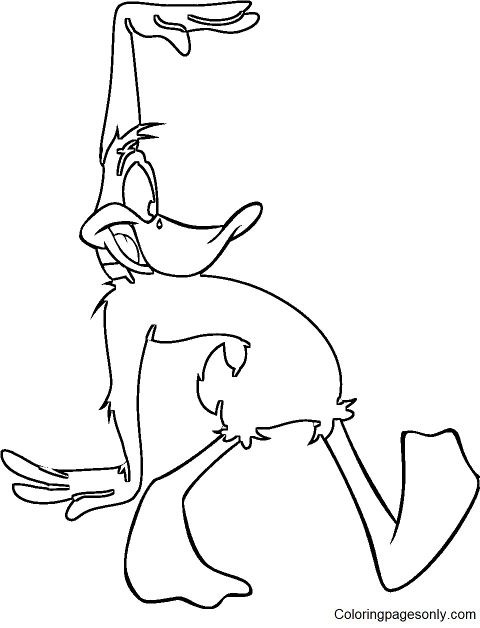 Çocuklar İçin Daffy Duck Boyama Sayfaları 