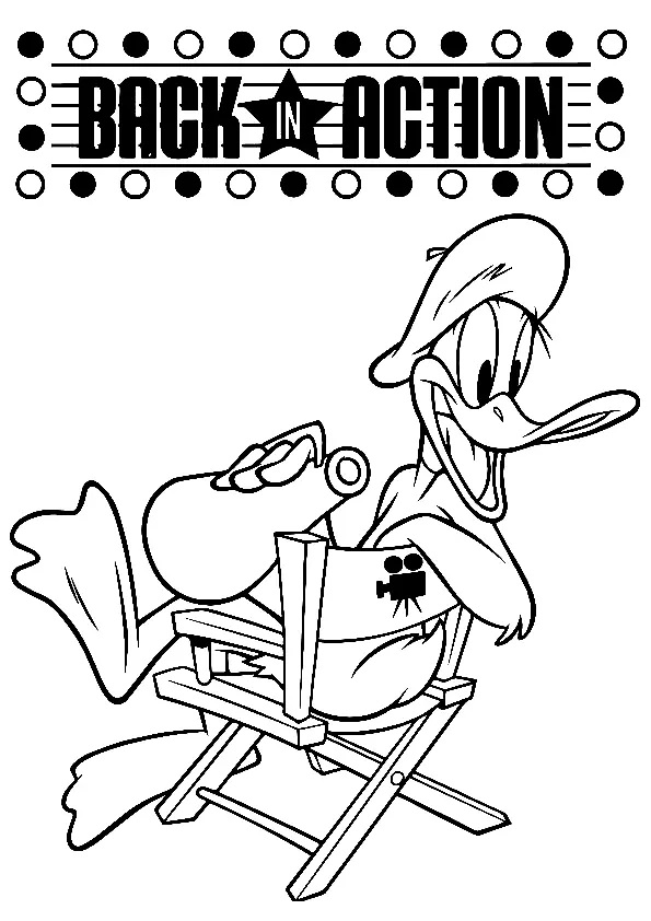 Çocuklar İçin Daffy Duck Boyama Sayfaları 