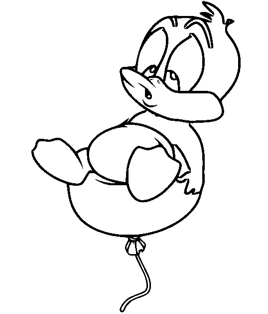 Çocuklar İçin Daffy Duck Boyama Sayfaları 