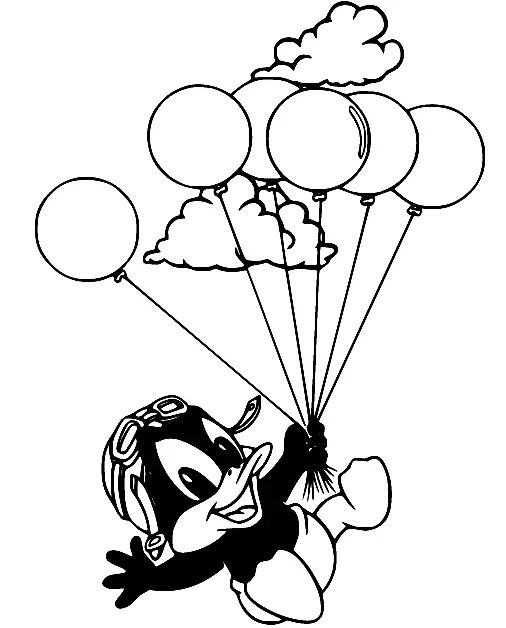Çocuklar İçin Daffy Duck Boyama Sayfaları 