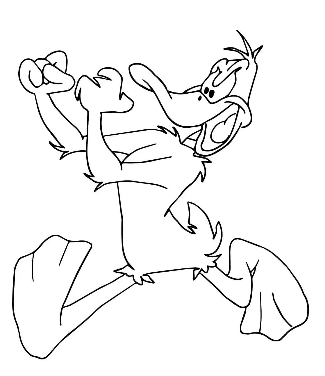 Çocuklar İçin Daffy Duck Boyama Sayfaları 