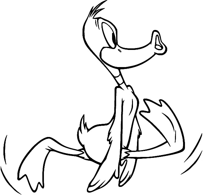 Çocuklar İçin Daffy Duck Boyama Sayfaları 