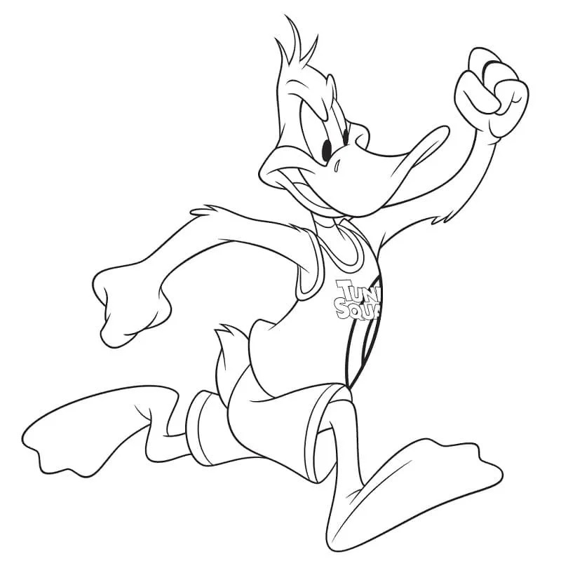 Çocuklar İçin Daffy Duck Boyama Sayfaları 