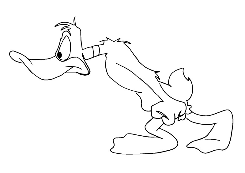 Çocuklar İçin Daffy Duck Boyama Sayfaları 