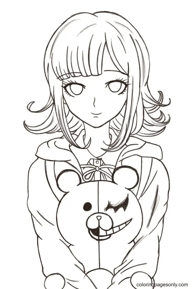 Çocuklar İçin Danganronpa Boyama Sayfaları 