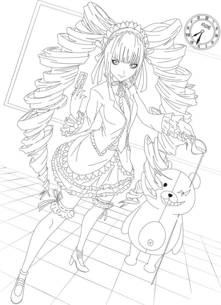 Çocuklar İçin Danganronpa Boyama Sayfaları 