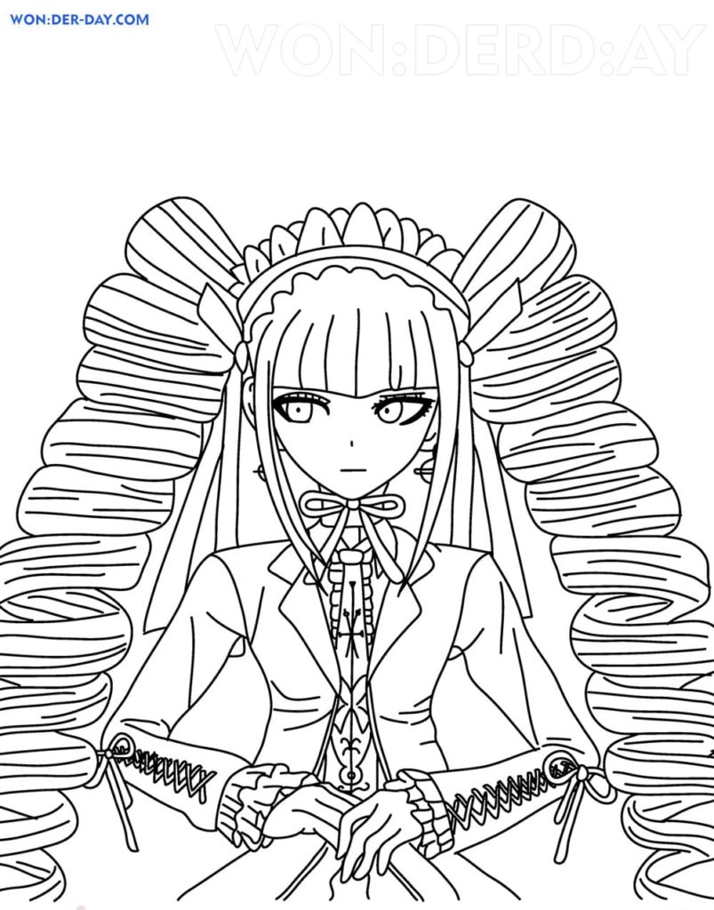 Çocuklar İçin Danganronpa Boyama Sayfaları 