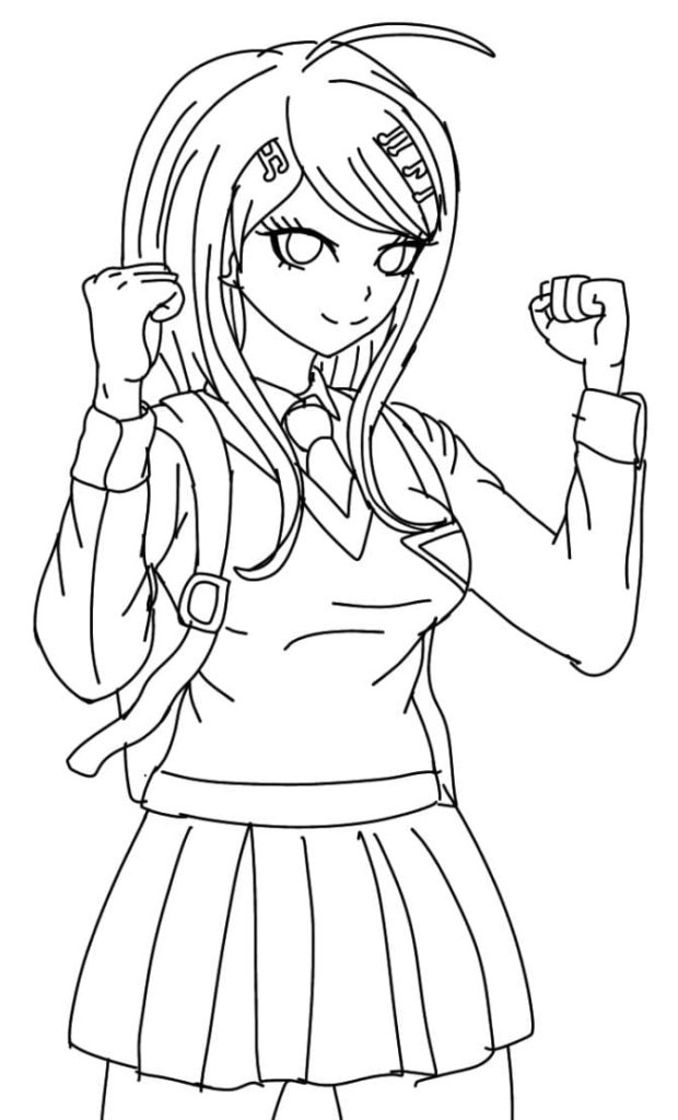 Çocuklar İçin Danganronpa Boyama Sayfaları 