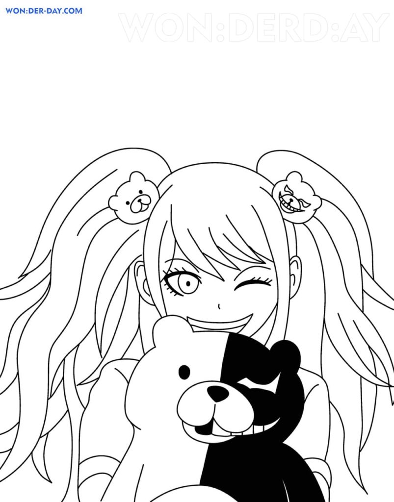 Çocuklar İçin Danganronpa Boyama Sayfaları 