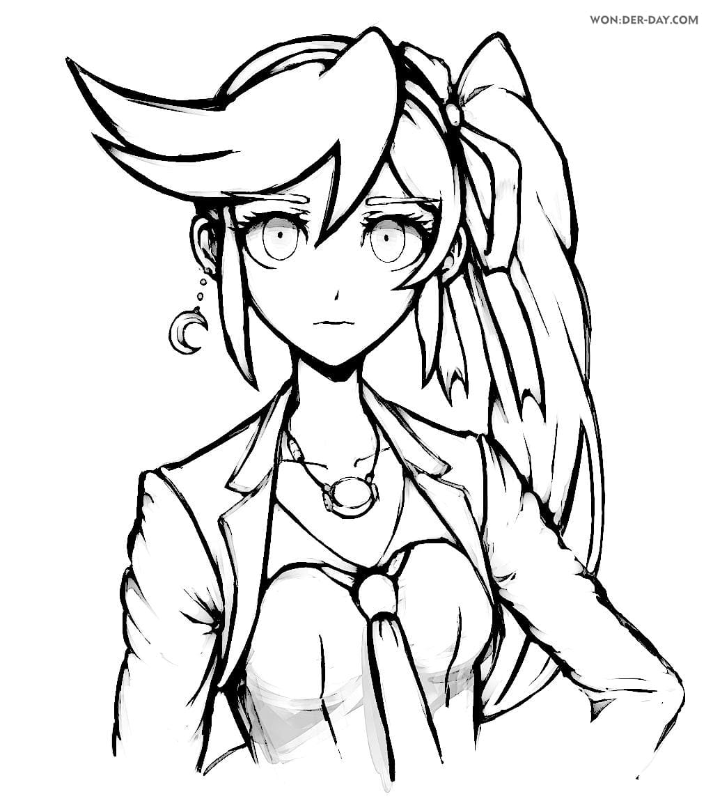 Çocuklar İçin Danganronpa Boyama Sayfaları 