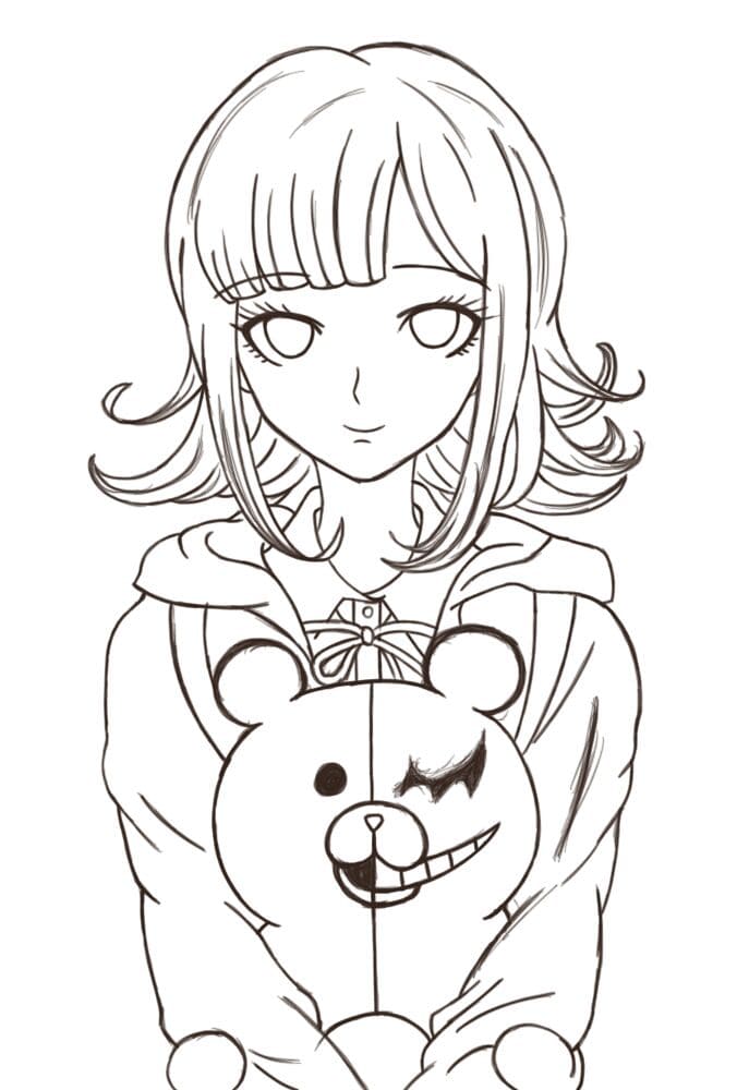 Çocuklar İçin Danganronpa Boyama Sayfaları 